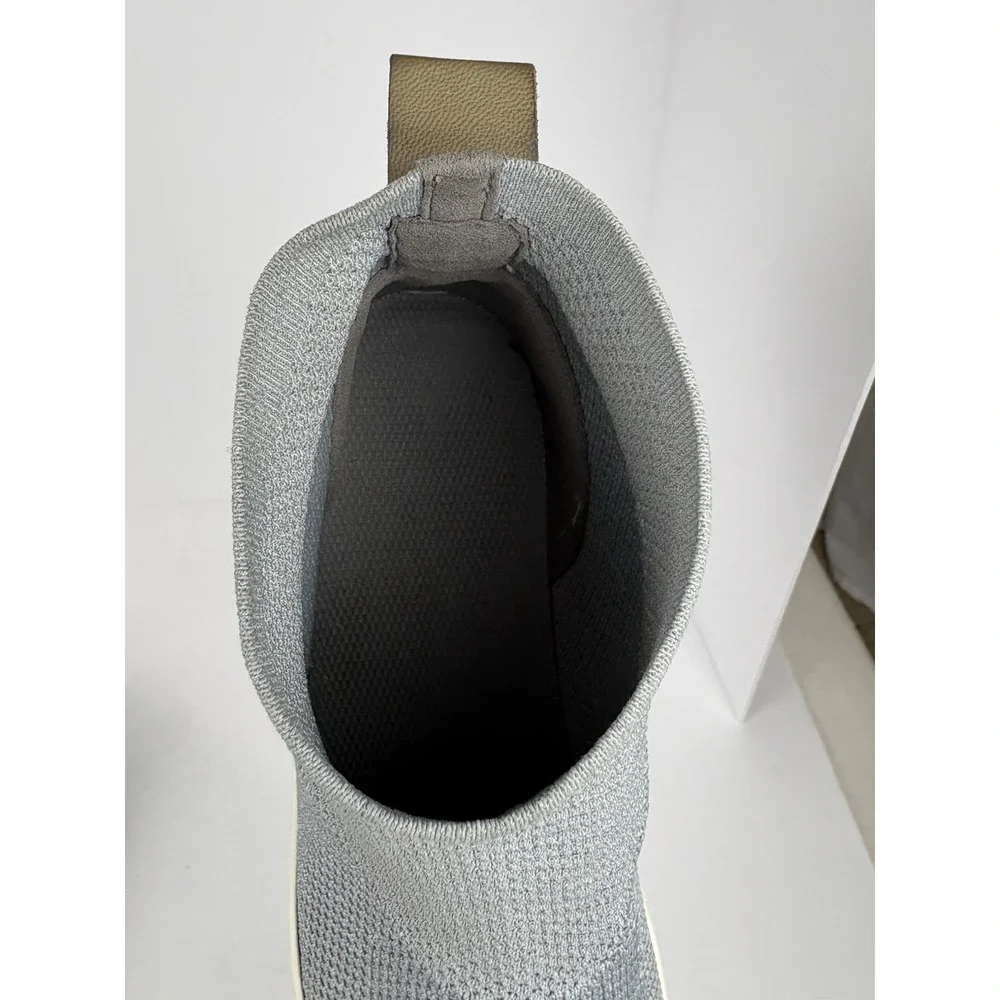 Eileen Fisher Point Recycled Knit Sneakers Shoes Gray Stretch Women's Size 9.5.